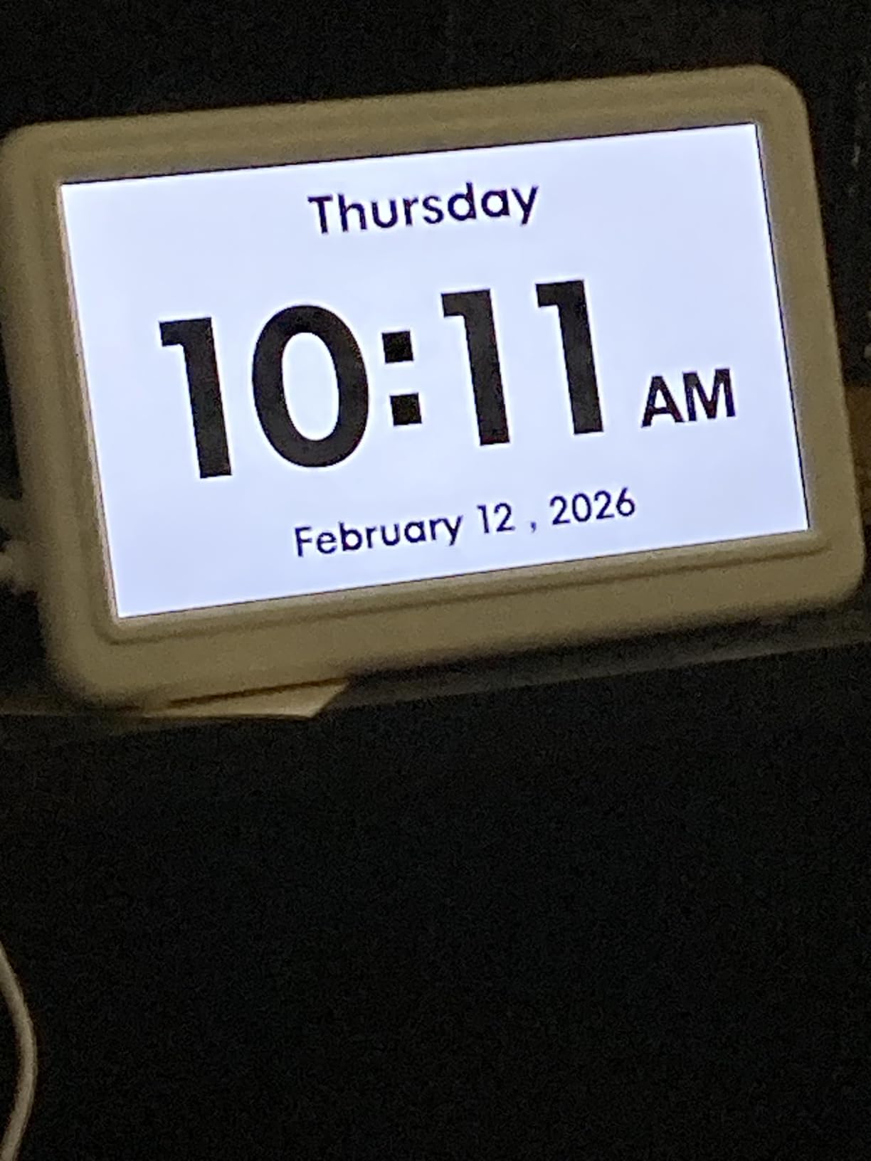 Clock with Day and Date for Elderly, 7