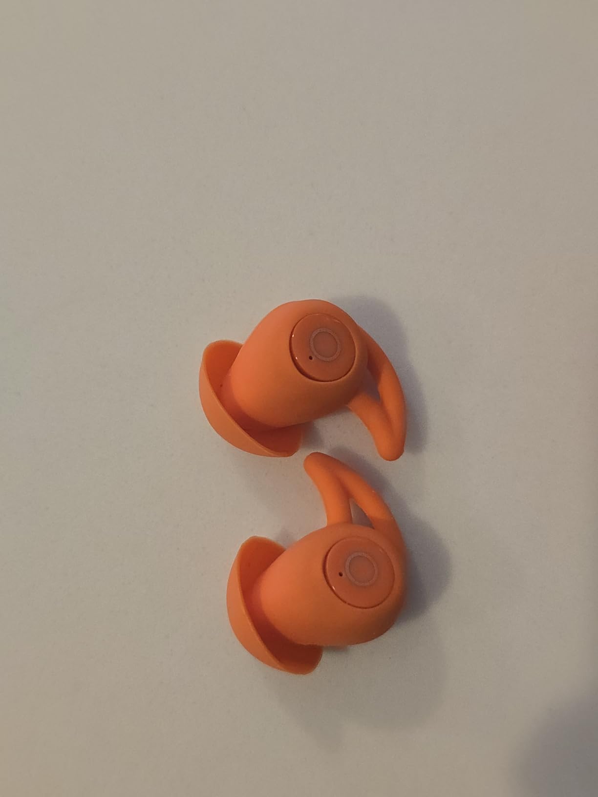 Sleepals Micro Sleep Earbuds for Side Sleepers, Sleep Headphones with Noise Reduction, Soft and Snug Fit Overnight, Slim and Light, 28hr Play with Travel Charging Case (Orange) customer photo 1