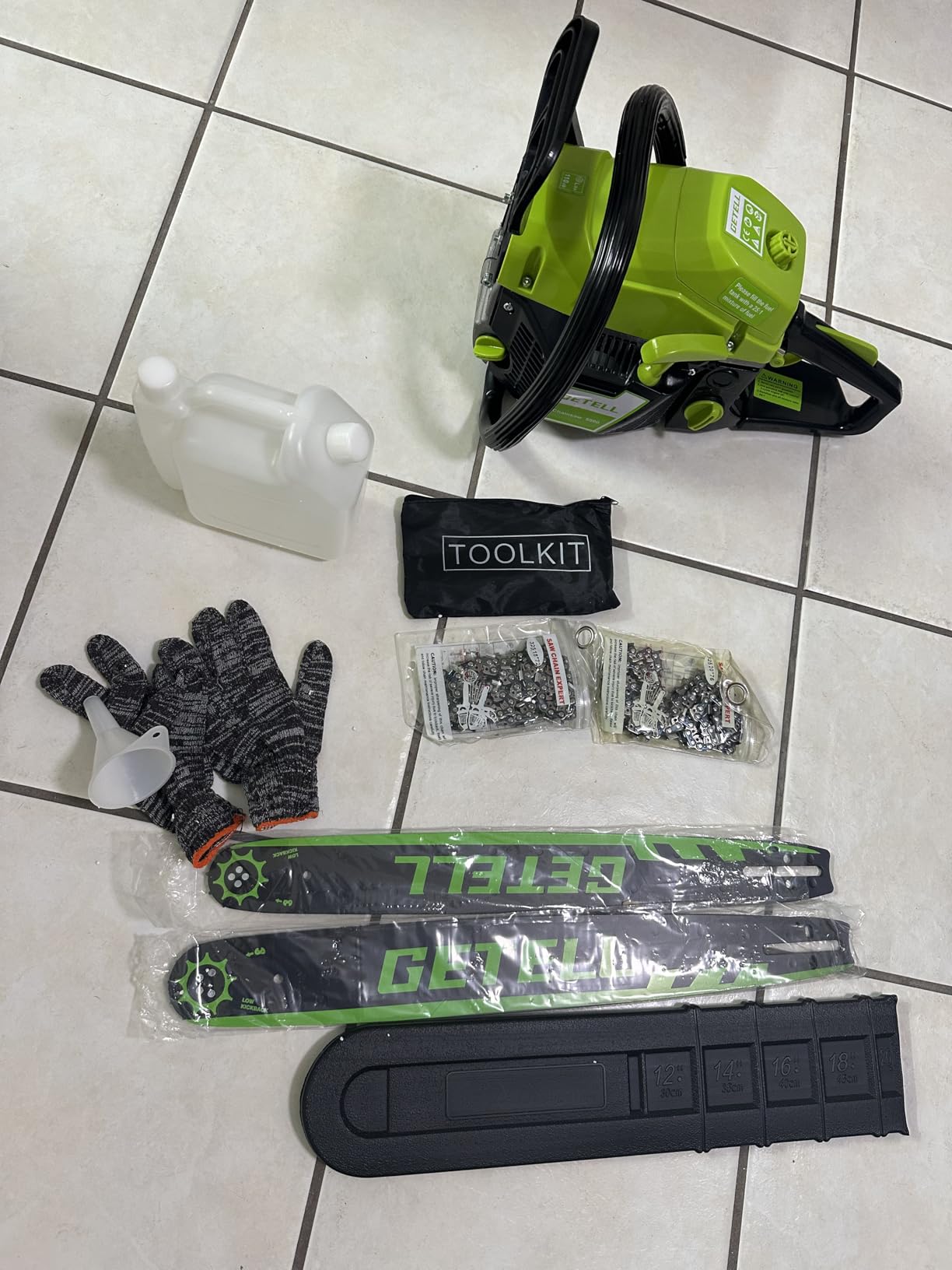 58cc Gas Chainsaw 20 Inch & 18 Inch Bar - 3.6 HP Gas Powered Chainsaw with Easy-Start, Pro Anti-Vibration for Farm, Ranch, and Ranch & Heavy-Duty Work (G338 PRO) customer photo 1