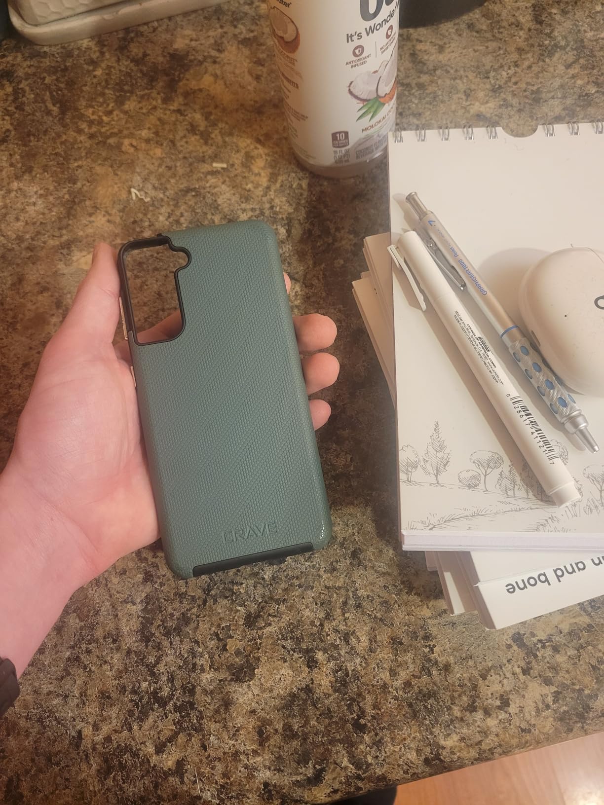 Crave Compatible with Samsung Galaxy S25 Case, Shockproof Protection Dual Layer Case for Samsung Galaxy S25 (6.2 inch) - Red customer photo 2