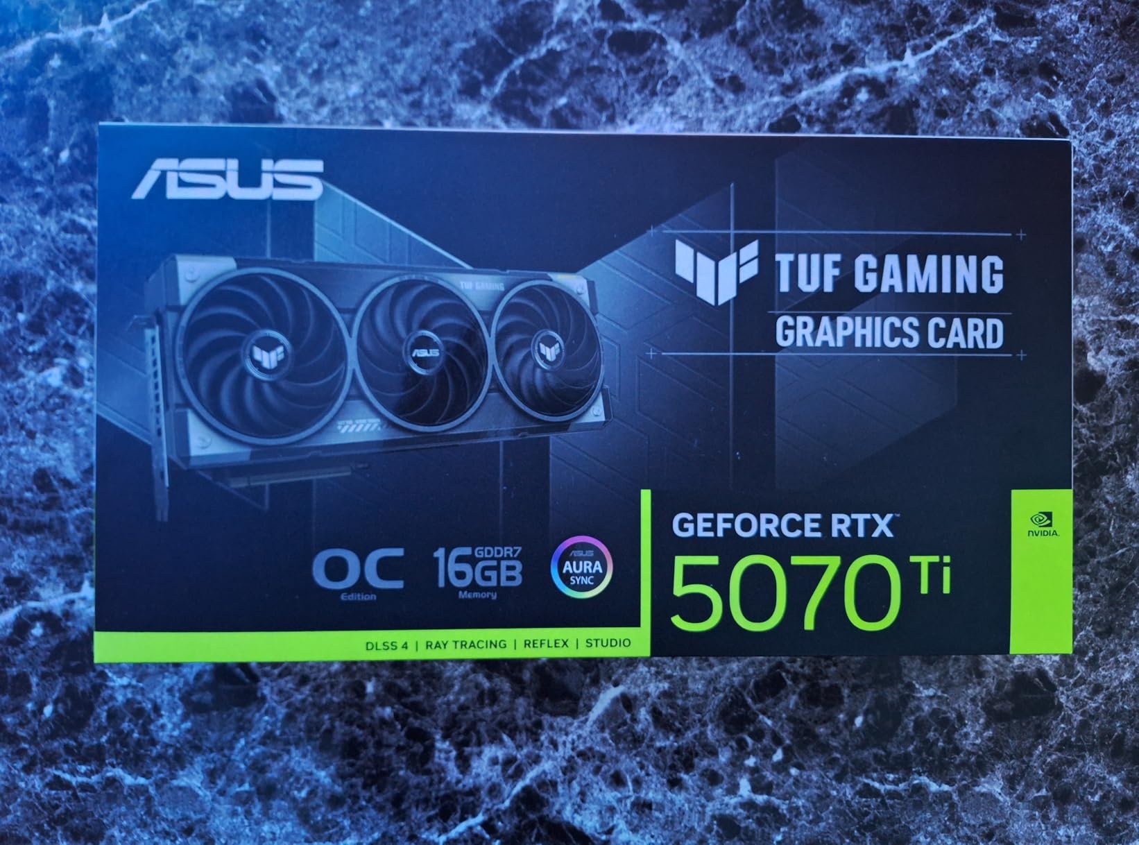 ASUS TUF GeForce RTX 5070 Ti 16GB GDDR7 OC Edition Graphics Card, NVIDIA, Desktop (PCIe 5.0, HDMI/DP 2.1, 3.125-Slot, Military-Grade Components, Protective PCB Coating, Axial-tech Fans) customer photo 2