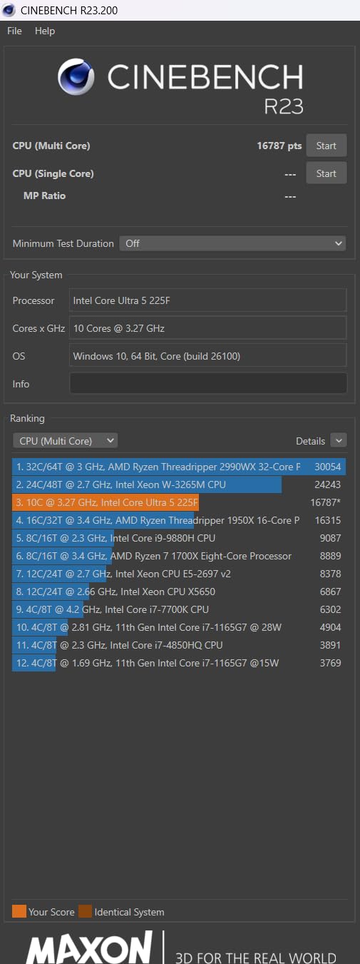 Intel Core Ultra 5 Desktop Processor 225F 10 cores (6 P-cores + 4 E-cores) up to 4.9 GHz customer photo 1