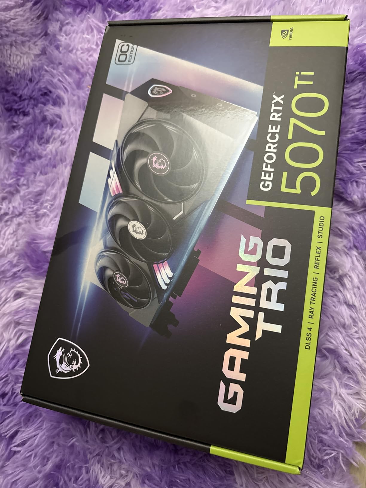 MSI NVIDIA GeForce RTX 5070 Ti 16G Gaming Trio OC Plus Graphics Card - 16 GB GDDR7 (28 GB/s, 256-bit), PCIe 5.0 - TRI FROZR 4 (3 x STORMFORCE Fans) - RGB - HDMI 2.1b, DisplayPort 2.1b customer photo 1