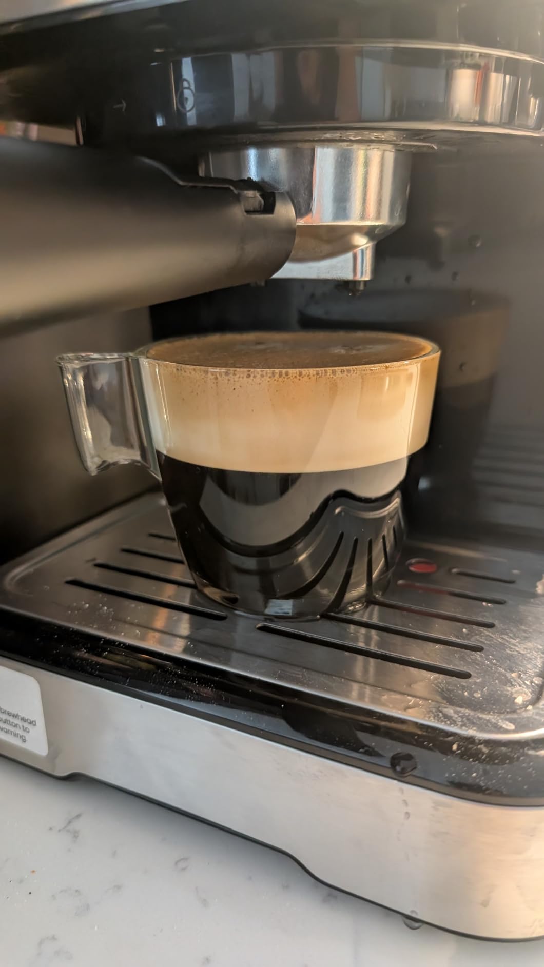 Chefman CraftBrew Espresso Machine, 15-Bar Pump Digital Espresso Maker w/Steam Wand for Latte & Cappuccino, Compact Espresso Coffee Machine w/ 1.5L Removable Water Reservoir - Stainless Steel customer photo 1