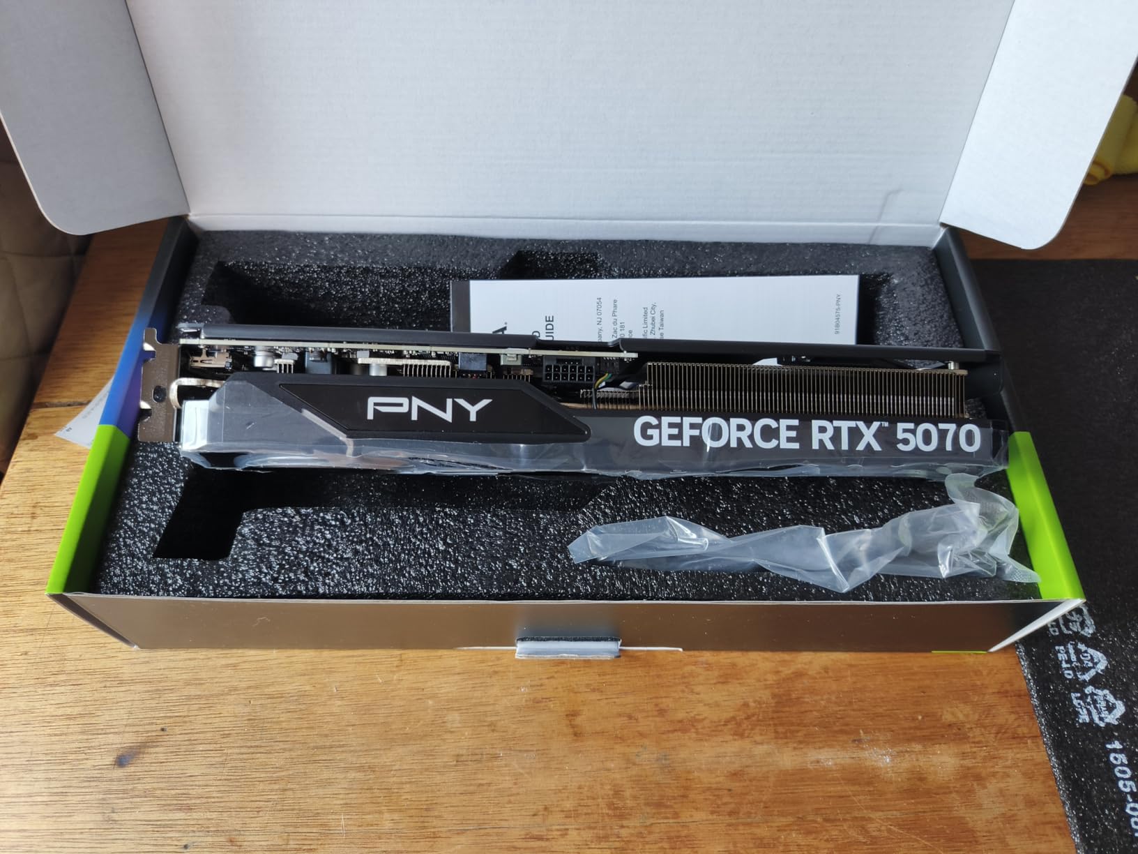 PNY NVIDIA GeForce RTX 5070 Epic-X ARGB OC Triple Fan Graphics Card (12GB GDDR7, 192-bit, Boost Speed: 2685 MHz, SFF-Ready, PCIe 5.0, HDMI/DP 2.1, Blackwell Architecture, DLSS 4) customer photo 1
