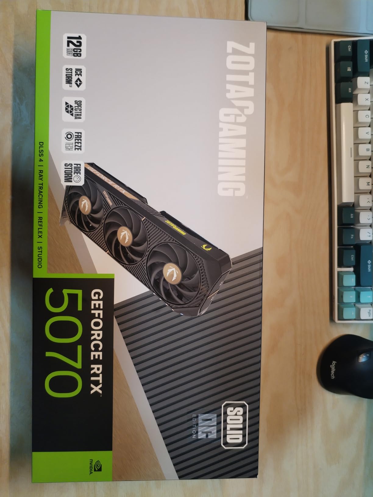 ZOTAC Gaming GeForce RTX 5070 Solid OC DLSS 4 12GB GDDR7 192-bit 28 Gbps PCIE 5.0 Gaming Graphics Card, IceStorm 2.0 Cooling, Spectra RGB Lighting customer photo 2