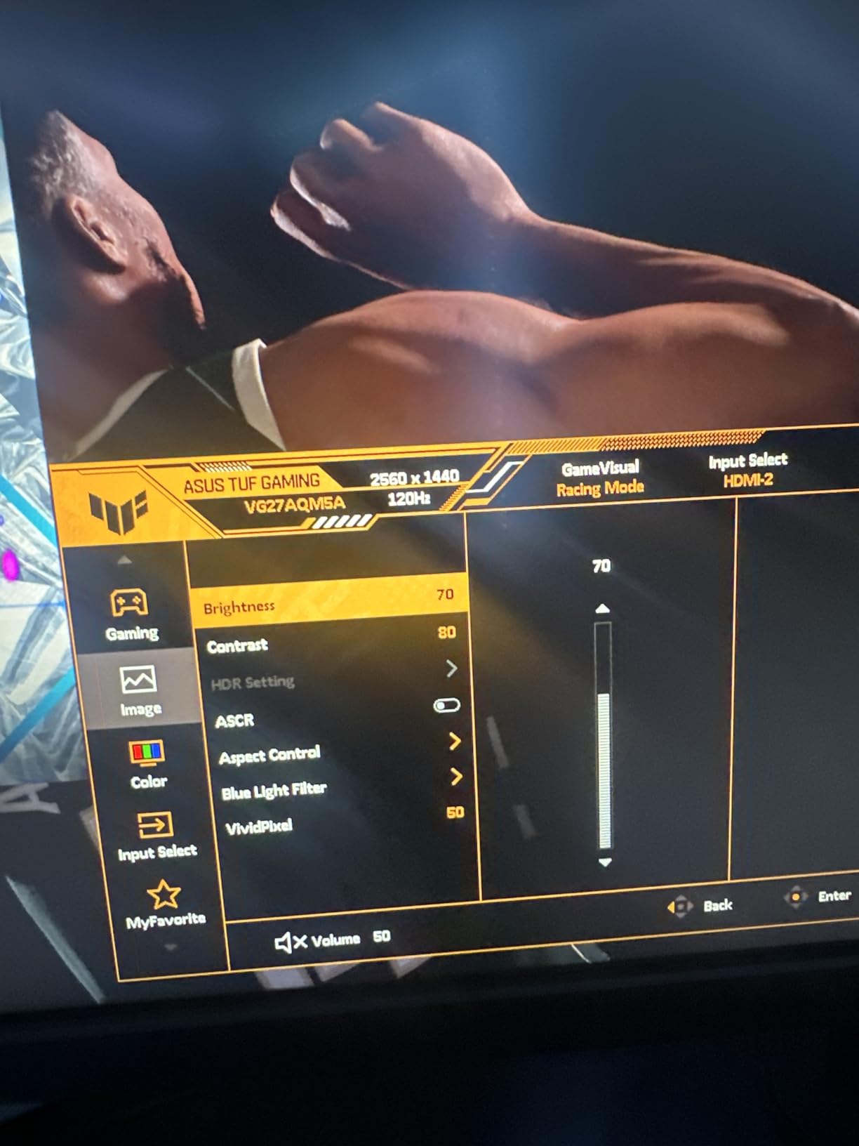 ASUS TUF Gaming 27 1440P Monitor (VG27AQM5A) - QHD (2560x1440), 300Hz, Fast IPS, Extreme Low Motion Blur Sync, 0.3ms, Speaker, 95% DCI-P3, Shadow Boost, DisplayWidget Center, 3 yr Warranty customer photo 1