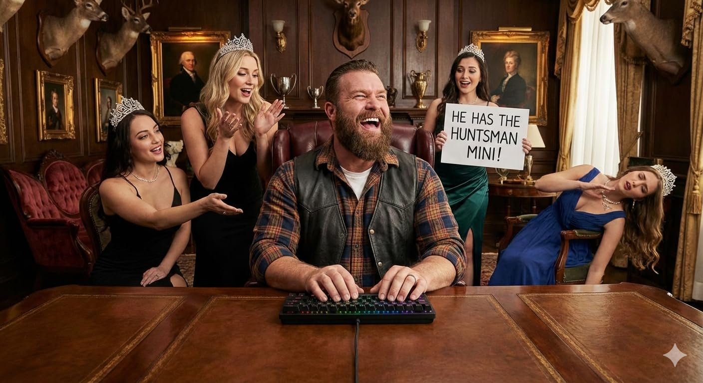 Razer Huntsman Mini 60% Gaming Keyboard: Linear Optical Switches - Rapid Trigger Mode - Chroma RGB Lighting - PBT Keycaps - Onboard Memory - Snap Tap - Classic Black customer photo 1