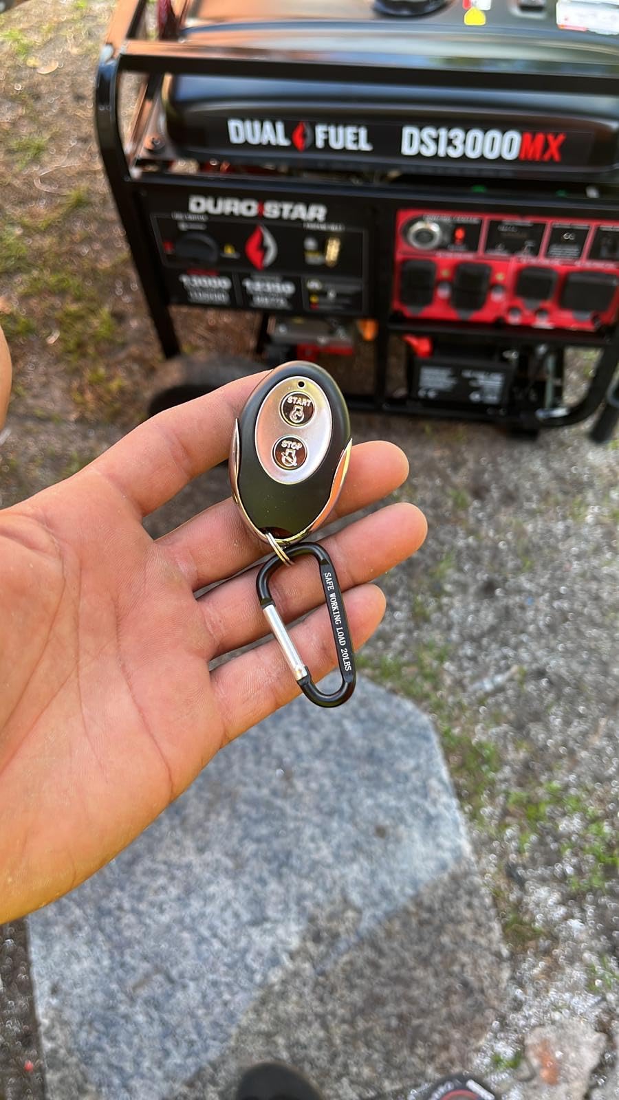 DuroStar DS13000MXT 13,000-Watt 500cc Tri Fuel Portable Generator - Gas, Propane & Natural Gas, Remote Electric Start, Whole Home Power Backup, Transfer Switch Ready, RV & Emergency Ready customer photo 2