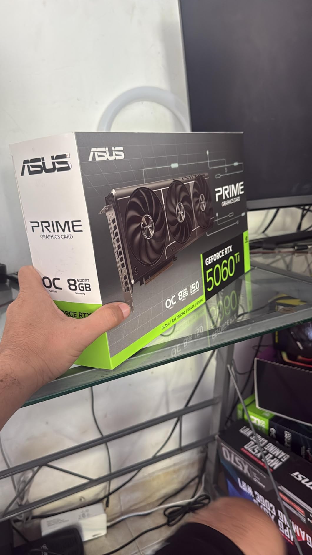 ASUS The SFF-Ready Prime GeForce RTX 5060 Ti 8GB GDDR7 OC Edition Graphics Card (PCIe 5.0, 8GB GDDR7, HDMI/DP 2.1, 2.5-Slot, Axial-tech Fans, Dual BIOS) customer photo 2