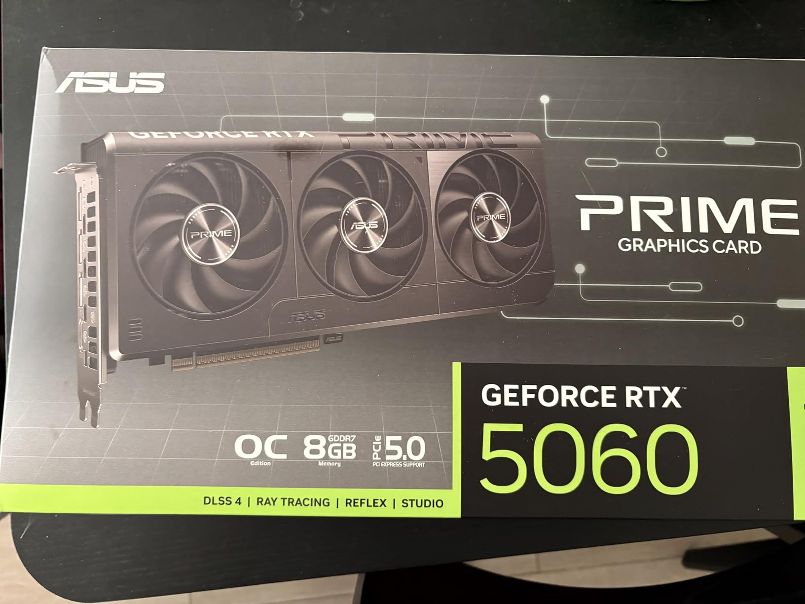 ASUS The SFF-Ready Prime GeForce RTX 5060 8GB GDDR7 OC Edition Graphics Card (PCIe 5.0, 8GB GDDR7, HDMI/DP 2.1, 2.5-Slot, Axial-tech Fans, Dual BIOS) customer photo 2