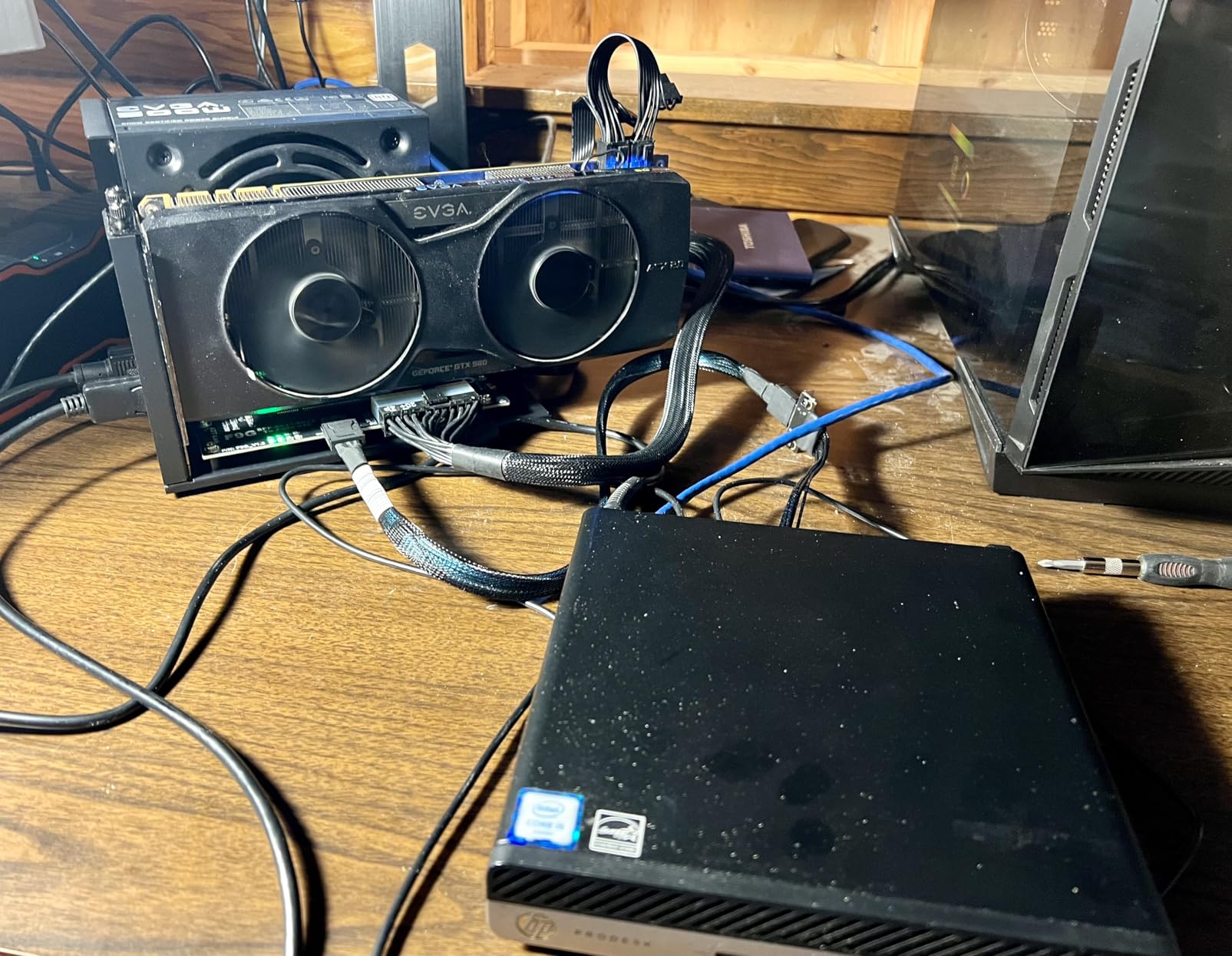 PCIe 4.0 x4 64Gbps Compatible eGPU DOCK, with OCuLink SFF-8612 8311 to PCIe x16 and SFF-8611 Male Cable, Enclosure supports Standard ATX Power and External Graphics Cards GPU for Laptop Mini PC customer photo 1