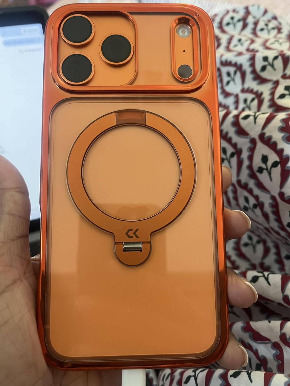 CASEKOO 360 Spin Magnetic Stand for iPhone 17 Pro Max Case [Fit for MagSafe][17FT Military Protection] Slim Hand-Polished Frame Titanium Alloy Sturdy Stand 6.9