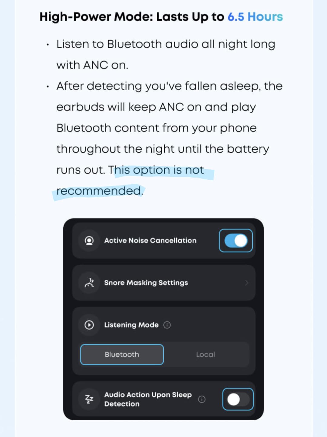 soundcore Sleep A30 by Anker Sleep Earbuds, Smart Active Noise Cancelling Sleep Headphones, Adaptive Snore-Masking System, Ultra-Comfort for Side Sleepers, 45H Playtime customer photo 2