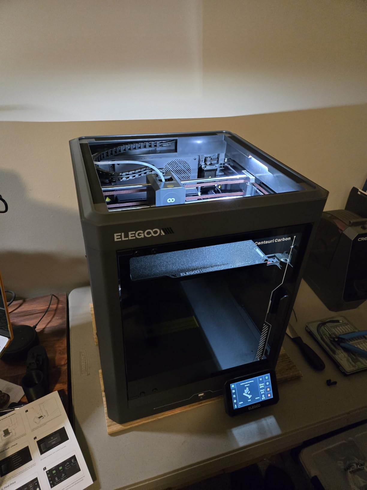 ELEGOO Centauri Carbon 3D Printer, CoreXY 500mm/s High Speed Printing with Auto Calibration, 320°C Nozzle and Built-in Camera, Ready to Print Out of The Box, 256x256x256mm Printing Size customer photo 2