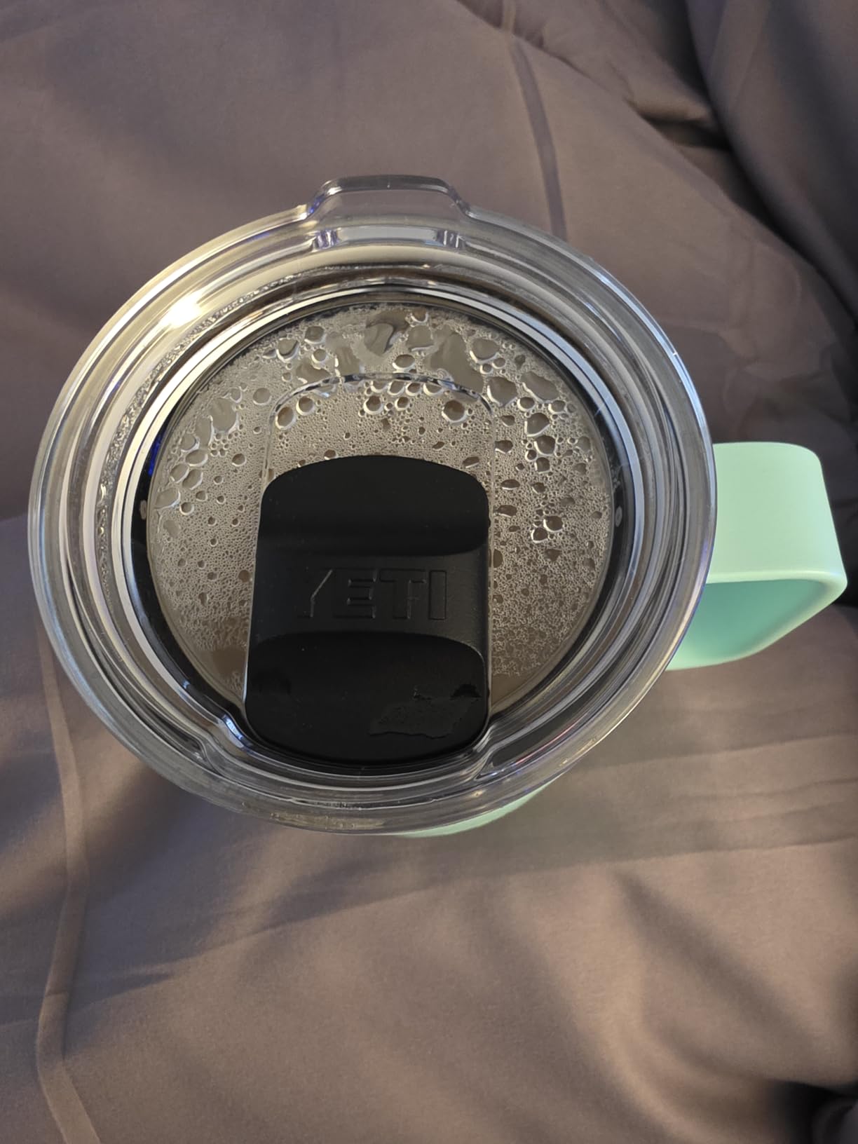 Rambler 10 oz Ceramic Lined Stackable Mug, Vacuum Insulated, Stainless Steel with MagSlider Lid, Cherry Blossom customer photo 2