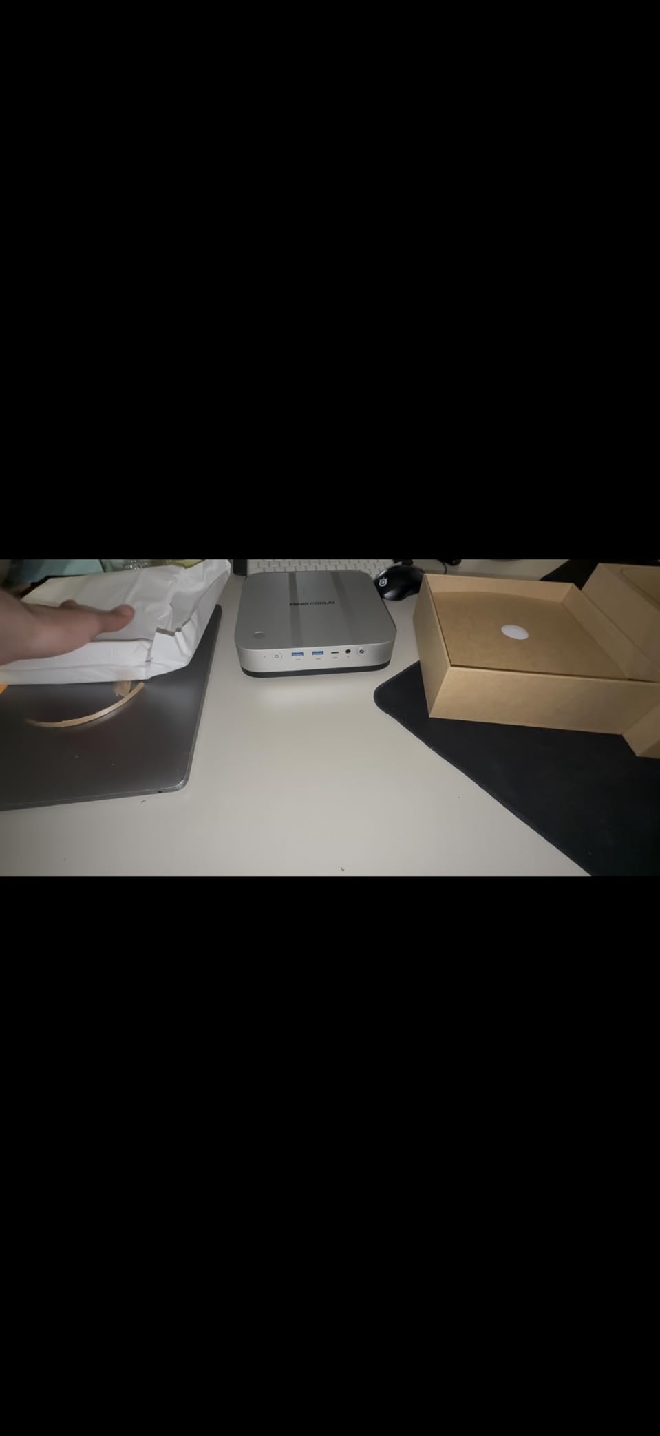 MINISFORUM M1 Pro Mini PC Core Ultra 5 Processor 125H(14C/18T) Barebone Without Storage/OS Desktop Computer, HDMI|DP|2xUSB4 Video Output, Oculink Port, 2.5G RJ45 /WiFi7/BT5.4, Arc Graphics Micro PC customer photo 2