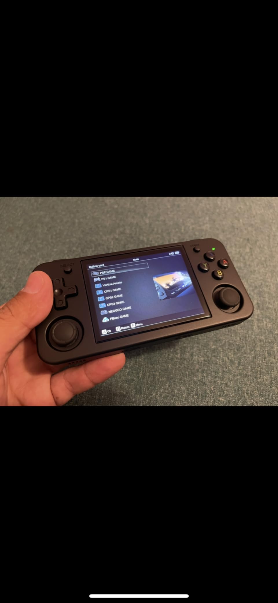 RG35XX H, Anbernic Retro Handheld Gaming Console with 64GTF Card, Dual Joystick Design 3.5-inch HD Screen Lasts up to 8 Hours High-Capacity Battery for Better Experience (64G Jet) customer photo 1