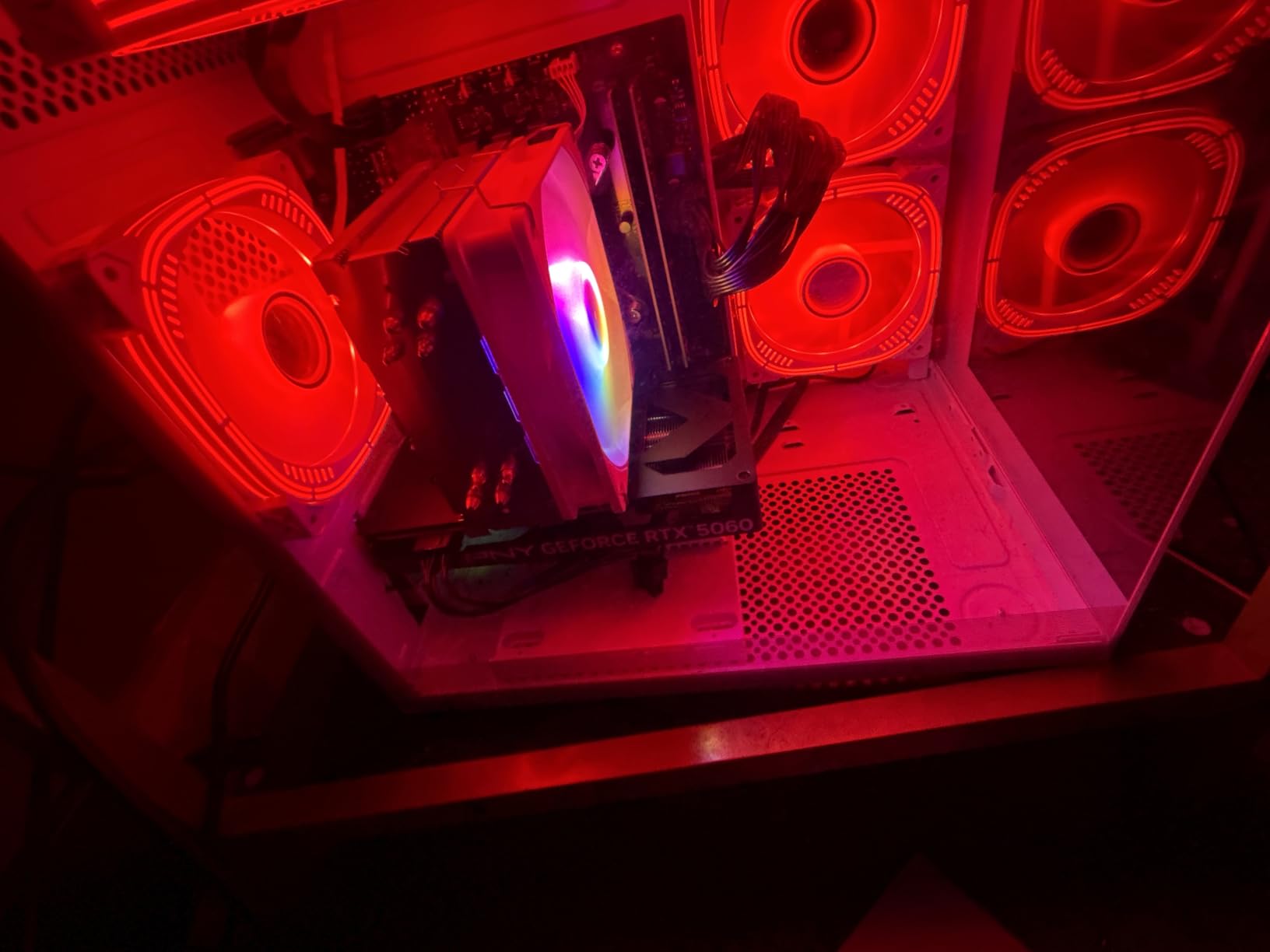 Desktop Computers,32G RAM,1TB NVMe SSD,Core i5-12400F,RTX 3050 6G,Prebuilt Gaming PC,Tower Computer Gamer,Work,VR,4K,Home and Business WiFi 6 White customer photo 2