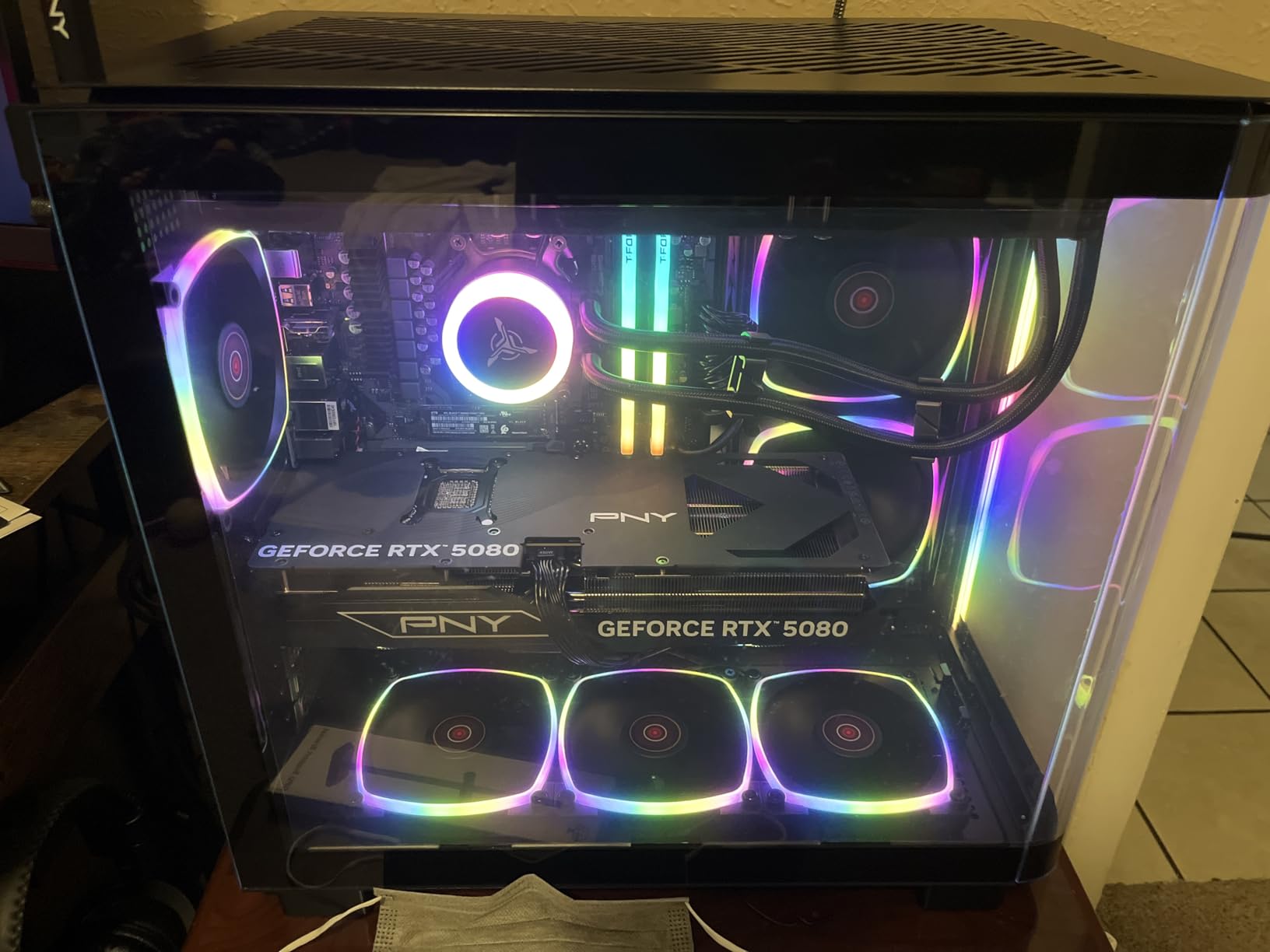 Skytech Gaming O11 Vision Gaming PC, AMD Ryzen 7 9800X3D 4.7GHz, NVIDIA RTX 5080 16GB VRAM, X870 Board, 2TB Gen4 NVMe SSD, 32GB DDR5 RAM 6000, 850W Gold ATX 3 PSU, 360 ARGB AIO, WI-FI 7, Windows 11 customer photo 1