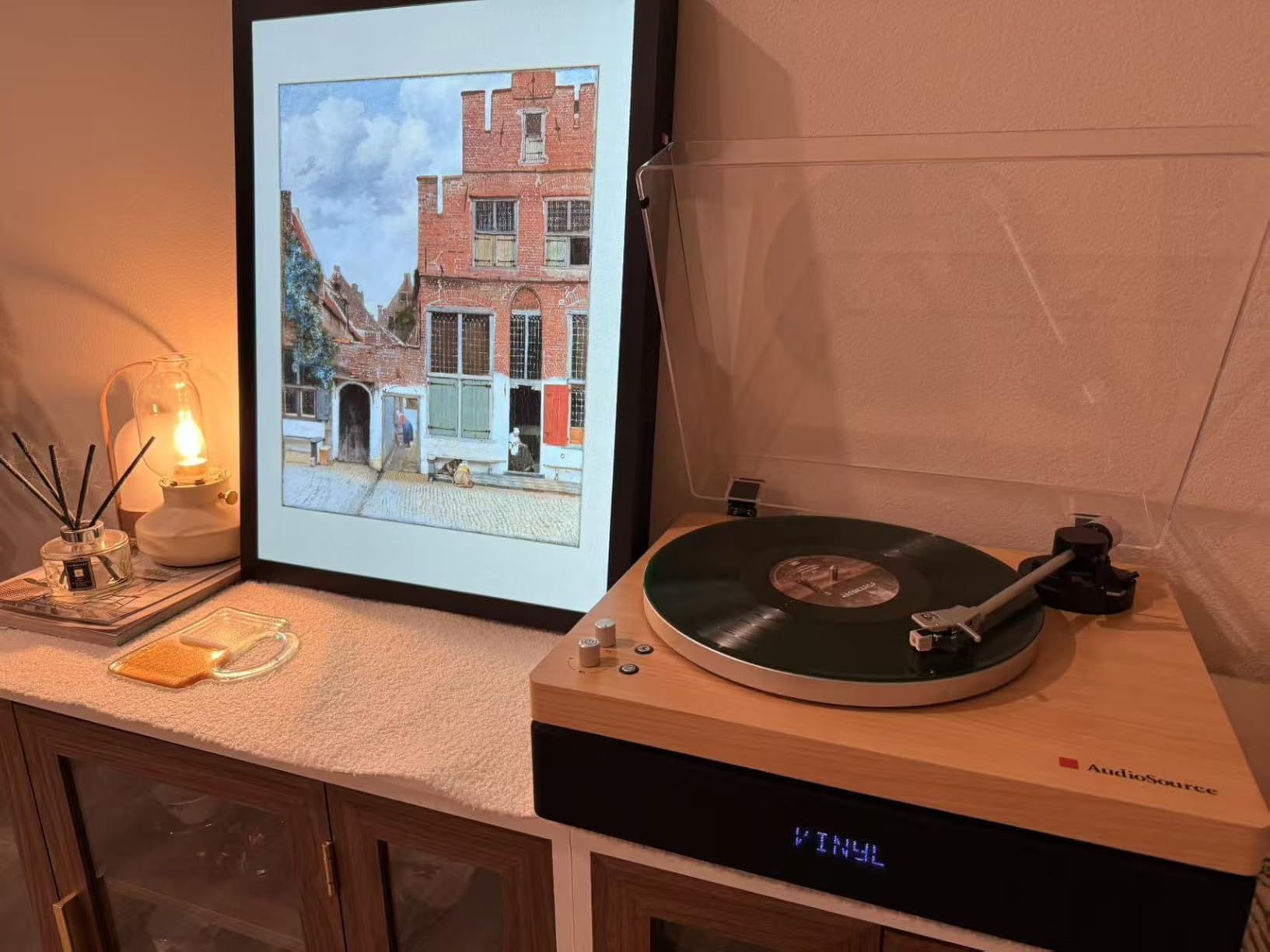 AudioSource Vinyl Record Player, All-in-one Turntable with 2.1 Channel Built-in Speaker, Bluetooth 5.4, 120W, Built-in Subwoofer, High Fidelity 2-Speed Belt Drive, Patented Isolation System, AT33 customer photo 2