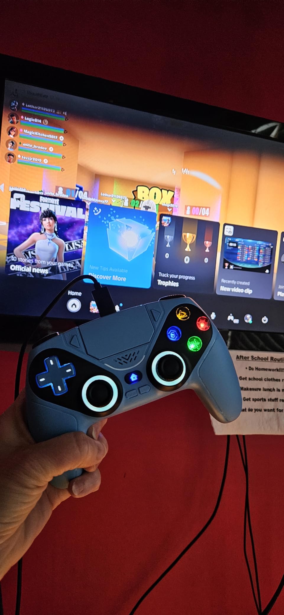 Dinosoo RGB Wireless Controller for PS5/PC - Bluetooth Gamepad with Turbo customer photo 2