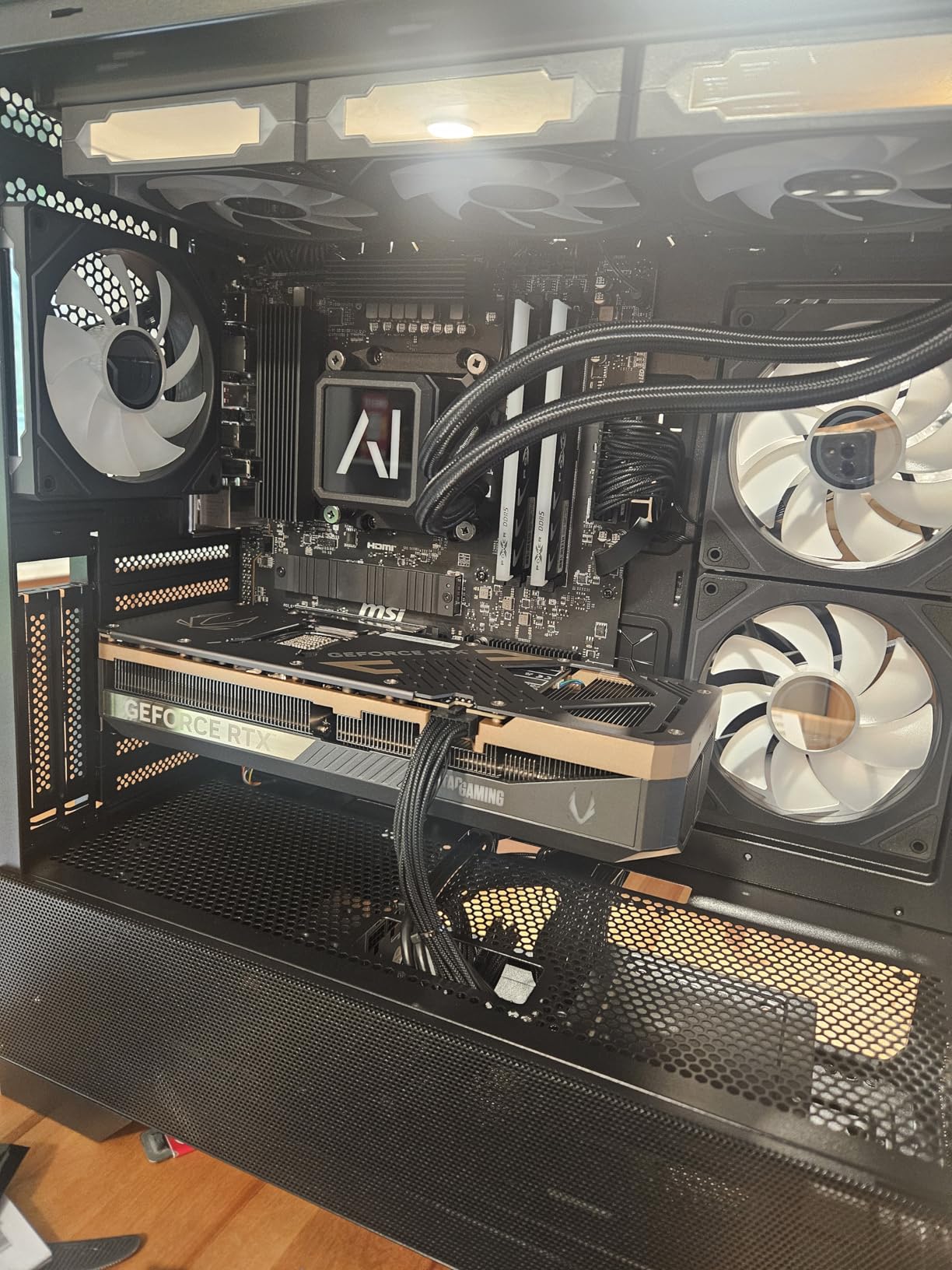 Ultra 50 V3 - RTX 5080 16GB GDDR7 | Ryzen 7 9800X3D 4.7 GHz (5.2 GHz Turbo Boost) | 32GB DDR5 6000MHz | 2TB Gen4 SSD | 850W Gold PSU | ARGB Fans | Wi-Fi + BT | Win 11 customer photo 2
