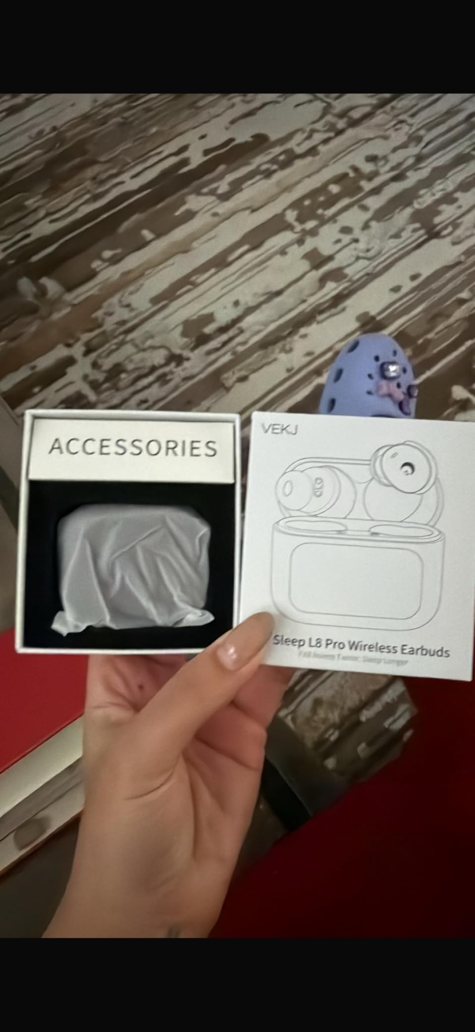 Sleep Earbuds Bluetooth 5.4 in Ear Smart Touch Screen Ear Buds, 48H Playtime Mini Sleep Headphones Small Design for Side Sleepers, Crystal-Clear Calls, 5 EQ Modes, IPX7 Waterproof Earphones Black customer photo 2