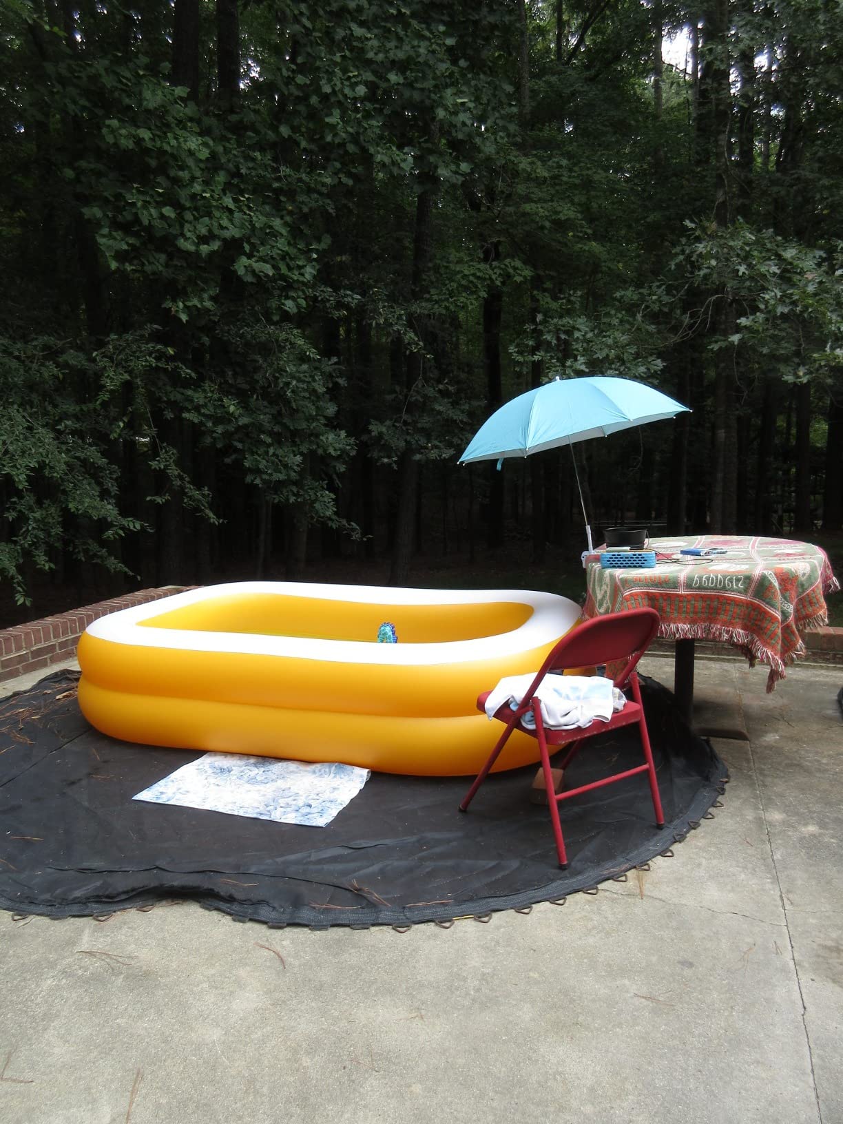INTEX Rectangular Family Lounge Inflatable Swimming Pool for Kids & Adults | 58484EP - Outdoor Backyard Swim Center for Family Fun, 120in x 72in x 22in customer photo 2
