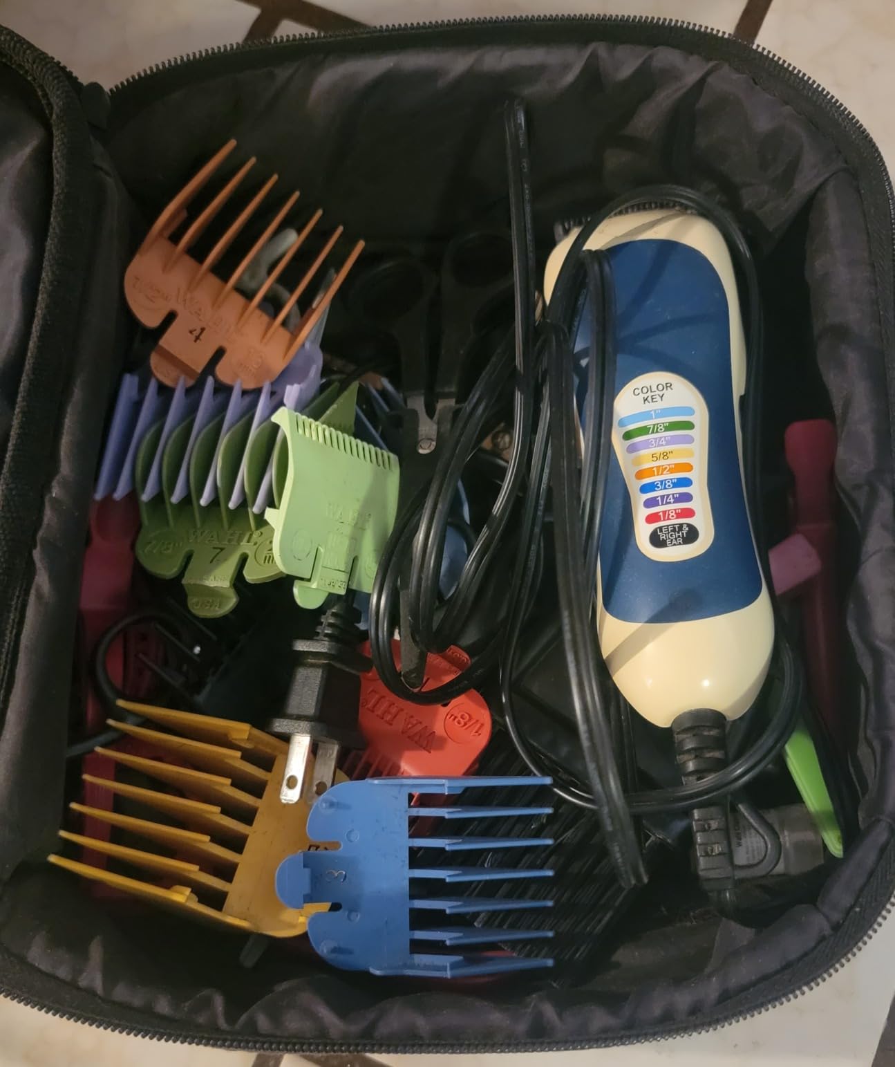 Wahl Clipper USA Color Pro Corded Haircutting Kit with Color Guide Combs | Color-Coded Guide Combs For Easy At Home Haircuts For Men, Women & Kids, Corded Power, Adjustable Taper Lever - Model 3029694 customer photo 1