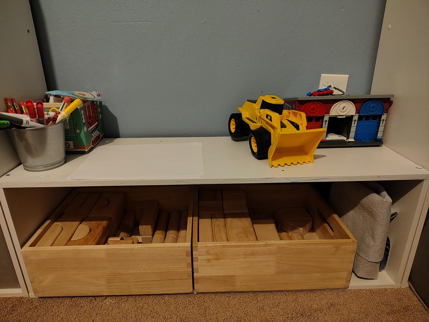 Melissa & Doug Standard Unit Solid-Wood Building Blocks with Wooden Storage Tray, 60-Piece Hardwood Sorting & Stacking Toys for Building & Balancing, Preschool Learning Toys for Kids Ages 3+ customer photo 2