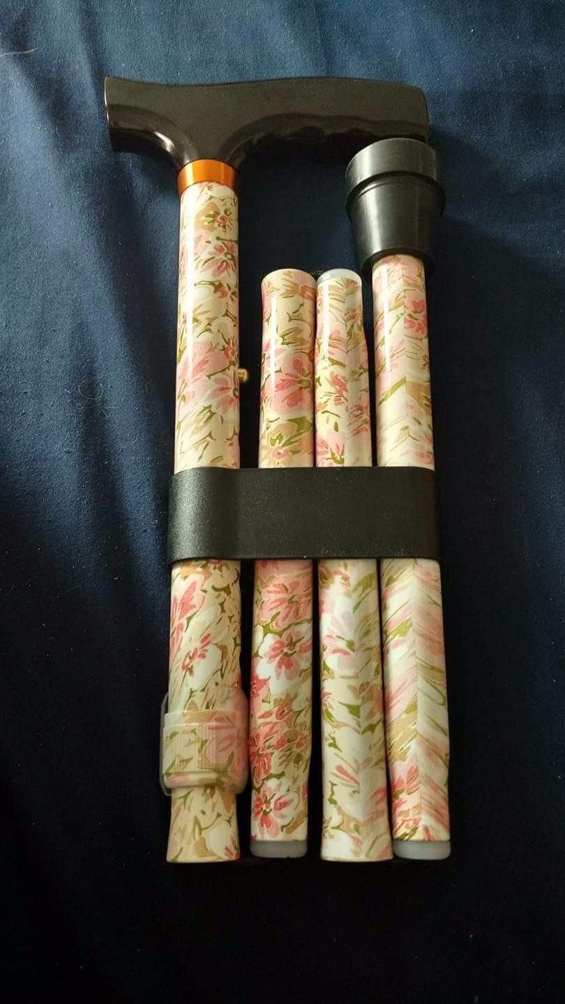 DMI Sports Walking Cane or Stick, Foldable Cane for Men, Women, Seniors and Handicapped Adjusts from 33-37