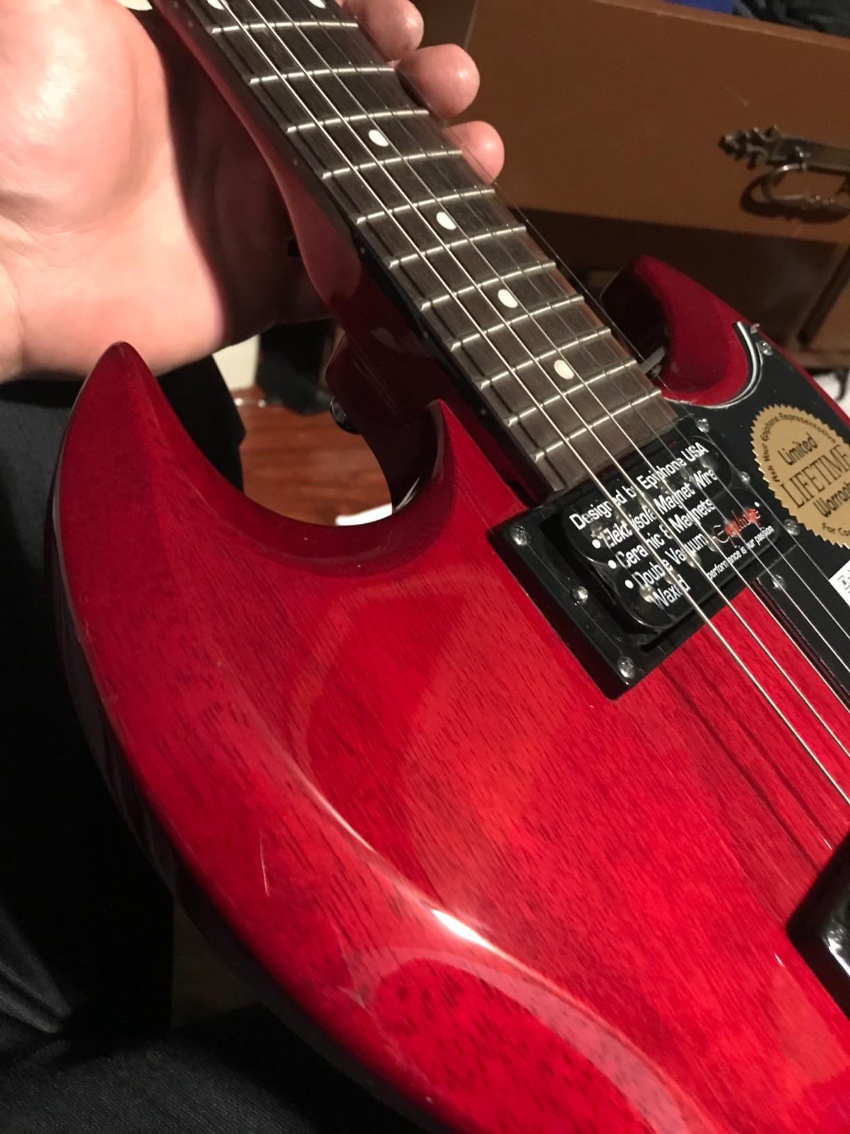 Epiphone SG Special Electric Guitar, Cherry customer photo 2