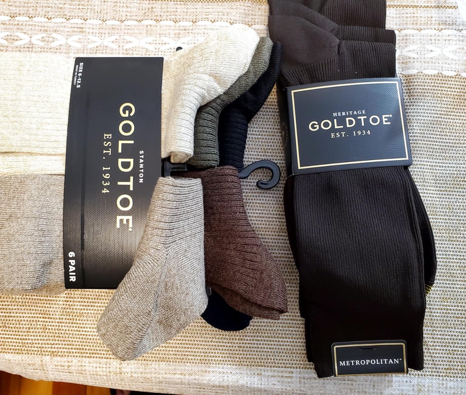 Men's Metropolitan Crew Dress Socks, 3-Pairs customer photo 1