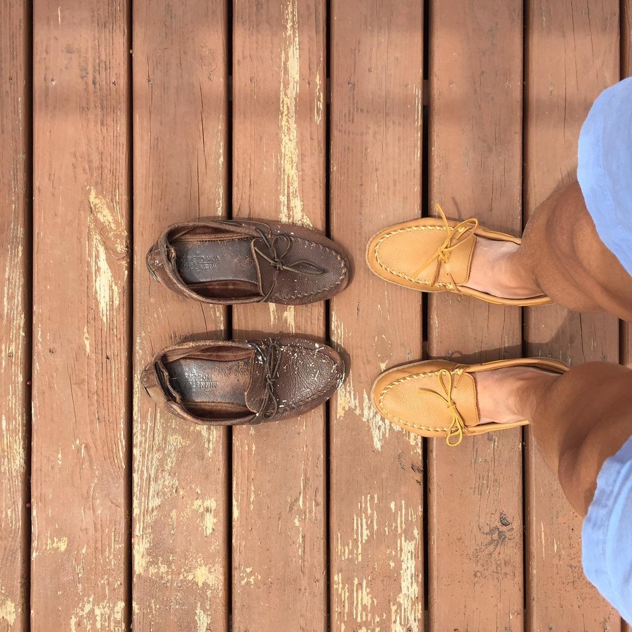 Minnetonka Men's Moosehide Classic Moccasin customer photo 2