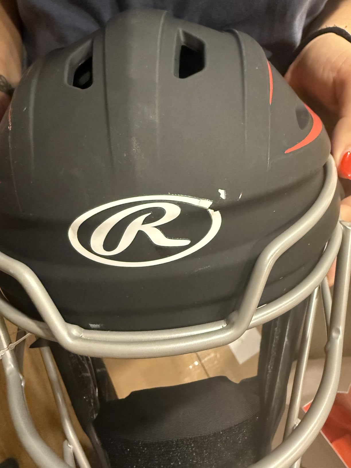 Rawlings Velo 2.0 Catcher's Helmet | Baseball | Junior & Senior Sizing | Multiple Colors customer photo 1