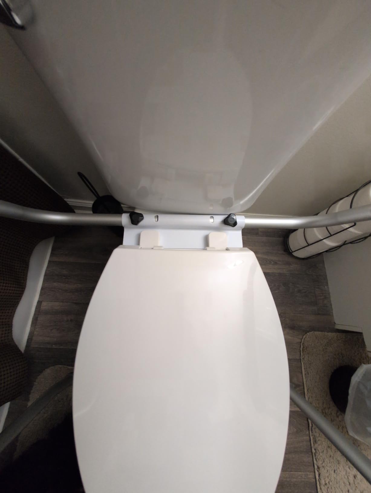 Medline Toilet Handle Safety Rail, Grab Bar for Bathroom, 26
