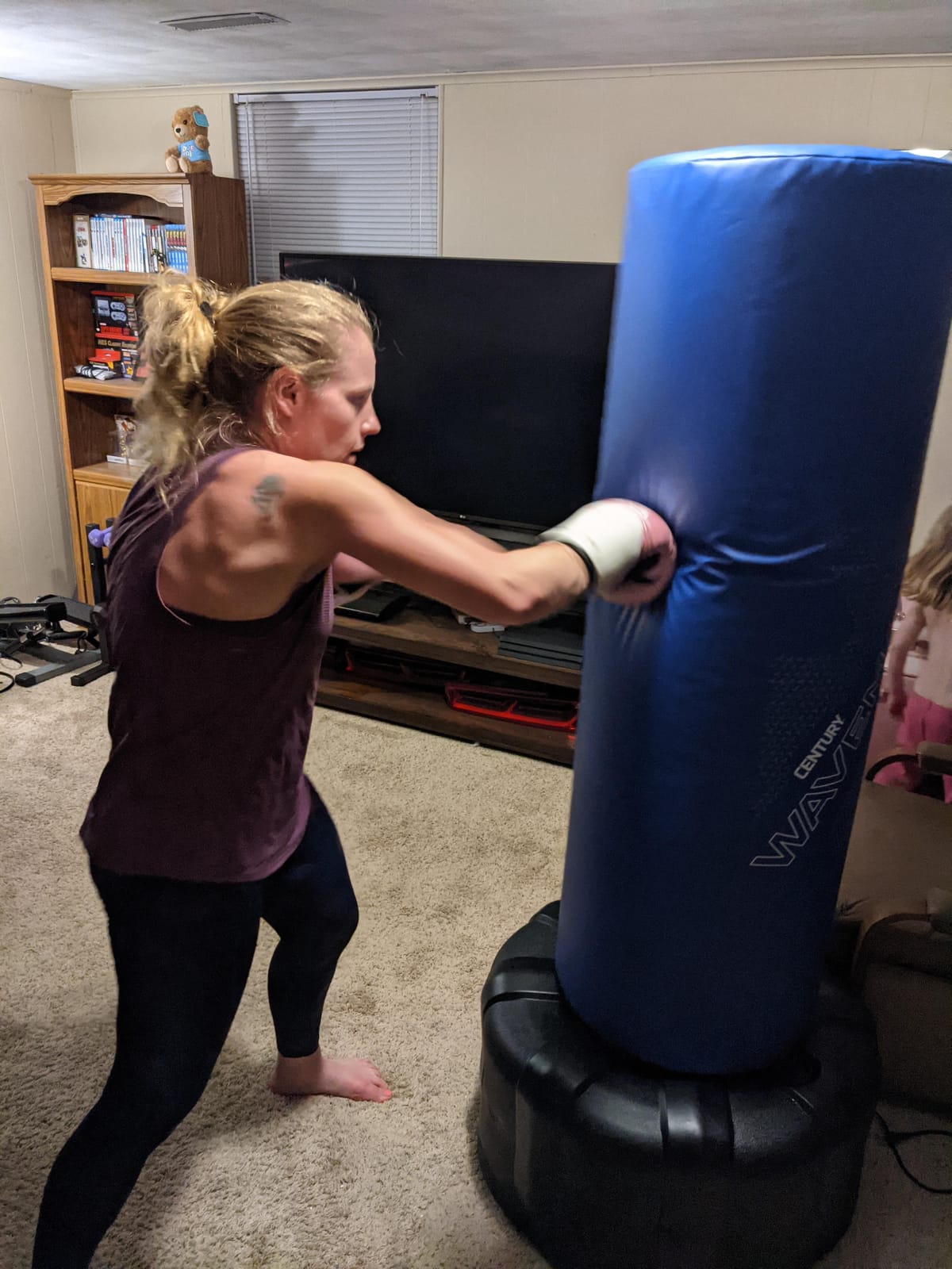 Century Wavemaster XXL | Freestanding Punching Bag with Base | Heavy Bag Boxing Martial Arts Kickboxing Bag | Optimal Strength and Cardio Training Bag customer photo 2