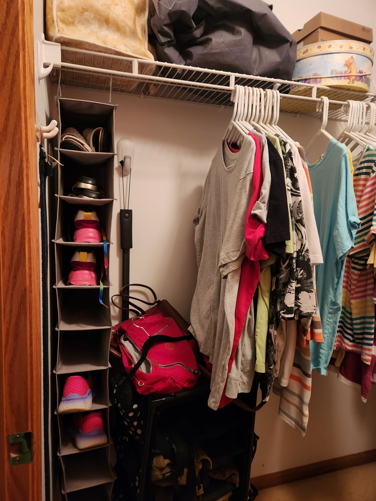 Rubbermaid Configurations Custom Closet Kit 4-8 Ft. Adjustable Metal Wire Shelving White Finish Expandable Organization System Hardware Included for Home Closet/Pantry/Laundry/Mudroom customer photo 2