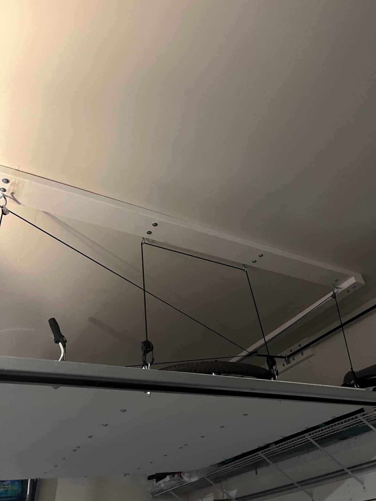 HARKEN HoisterTruck Cap Overhead Garage Storage Hoist, Self-Leveling, Safe Anti-Drop System, Easy One-Person Operation, Smart Garage Organization - 7806 customer photo 2