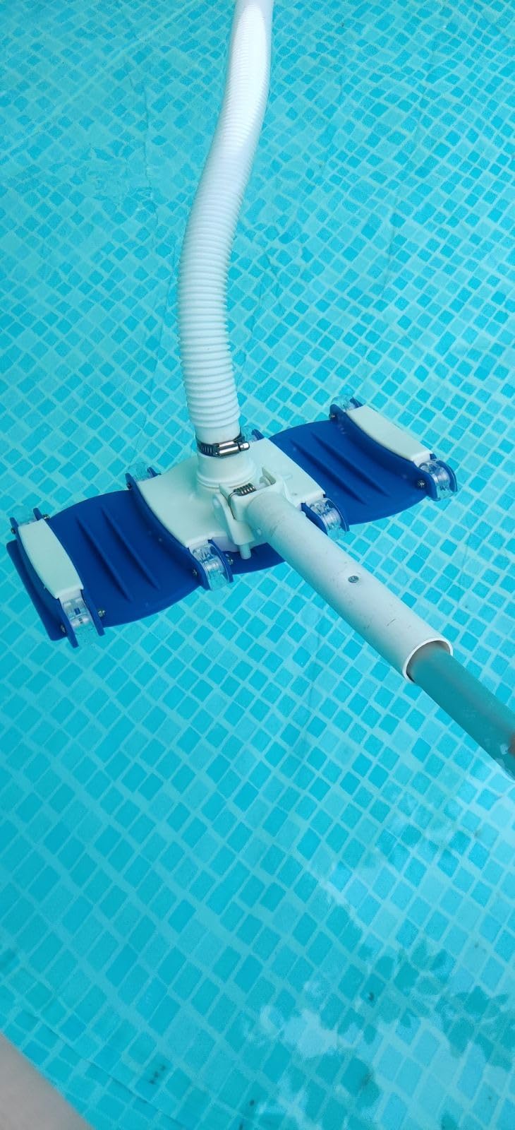 SWIMLINE HYDROTOOLS Manual Vacuum Head Attachment For Inground & Above Ground Pools | Weighted Flexible Swimming Pool Vac Head Rectangle Shape W/ Wheels| Swivel Hose 1-1/4 or 1-1/2''| Clean 8150 customer photo 2