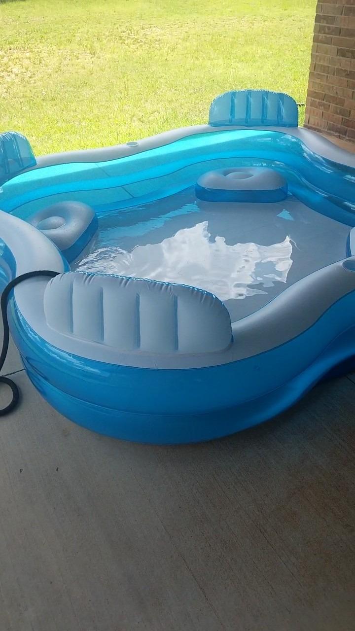 Intex 56475EP Swim Center Family Lounge Inflatable Pool, 90