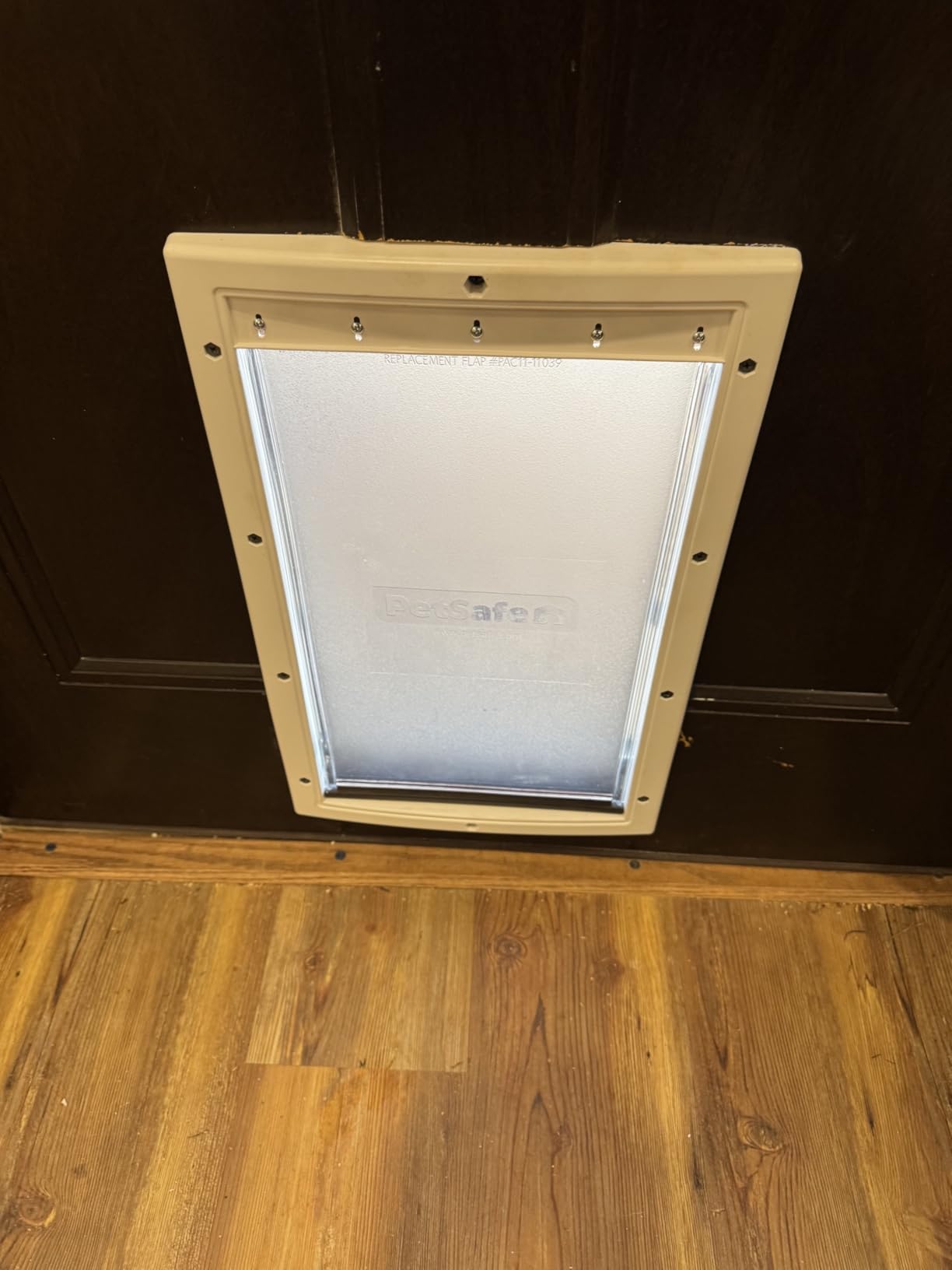 PetSafe Plastic Dog & Cat Door, Pets Up to 220 lb, X-Large | Flap Opening 13 5/8 in W x 23 5/8 in H, Snap-on Closing Panel, Paintable Frame, Easy DIY Install customer photo 1