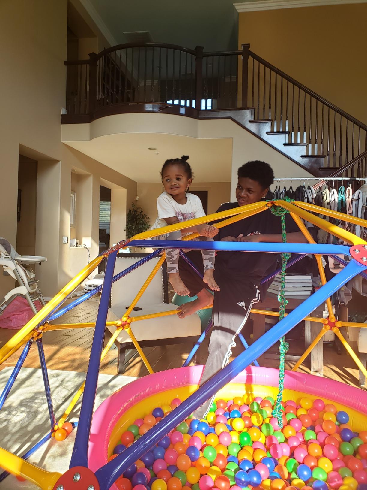 EASY OUTDOOR Space Dome Climber, Kids Outdoor Play Equipment, Kids Climbing Toys, UV Resistant Steel, Multi-Color, 1000 lbs Capacity GD-810 customer photo 1