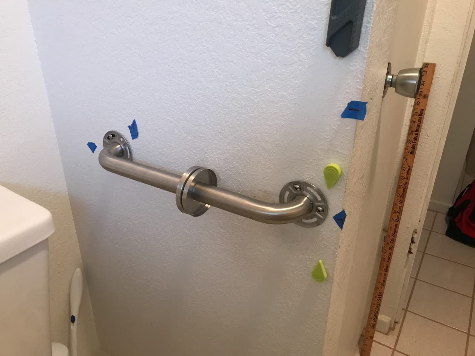 Moen Home Care Bathroom Safety 36 Inch Stainless Steel Handicap Grab Bar for Bathtub and Shower, Peened Texture for Grip, Elderly Assistance Product with Concealed Screws, R8936P customer photo 2