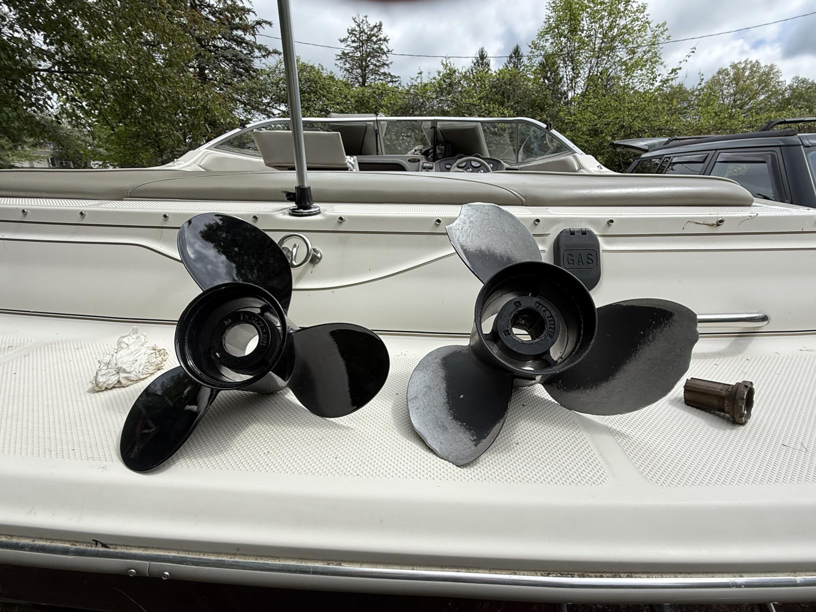 Quicksilver Black Diamond 3-Blade Aluminum Propeller for Mercury and MerCruiser Engines customer photo 1