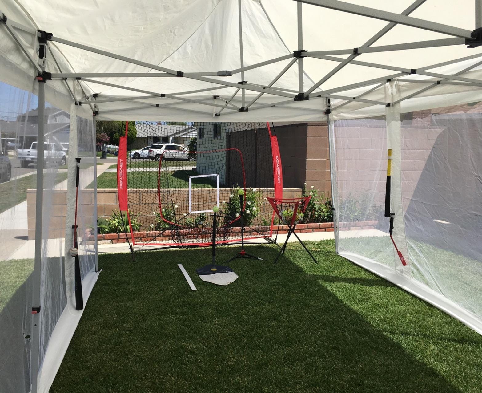 Personal Pitcher Pro Pitching Machine w/48 Small Golf Ball Size Balls | For Indoor/Outdoor Baseball or Softball Training customer photo 1