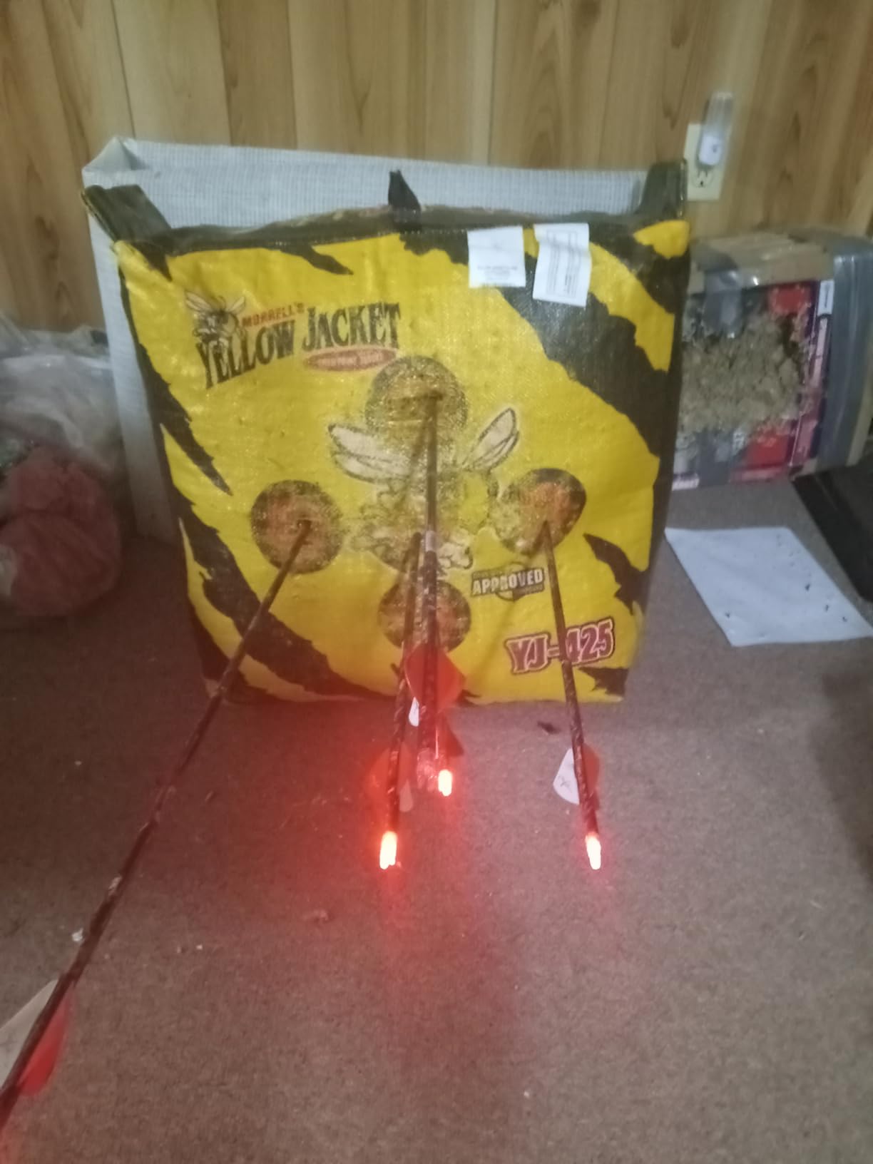 Morrell Yellow Jacket YJ-425 Outdoor Portable Archery Bag Target with 2 Shooting Sides, 10 Bullseyes, and Carry Handle, Yellow - Adult Field Point Backyard Practice Target customer photo 1