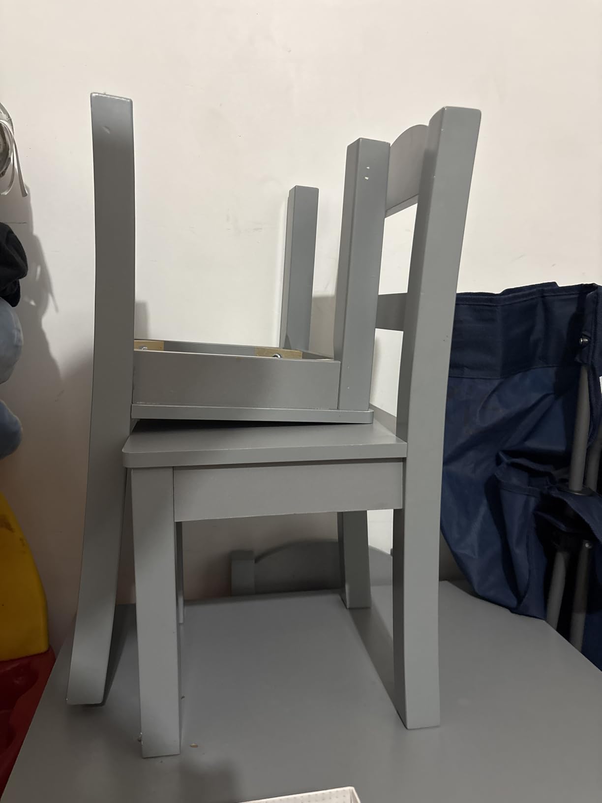Humble Crew Toddler Table and Chair Set for Kids, Wood Activity Furniture | Sturdy 5 piece playroom or bedroom desk, perfect size for crafts, snacks, homework, and learning, includes 4 matching seats customer photo 2