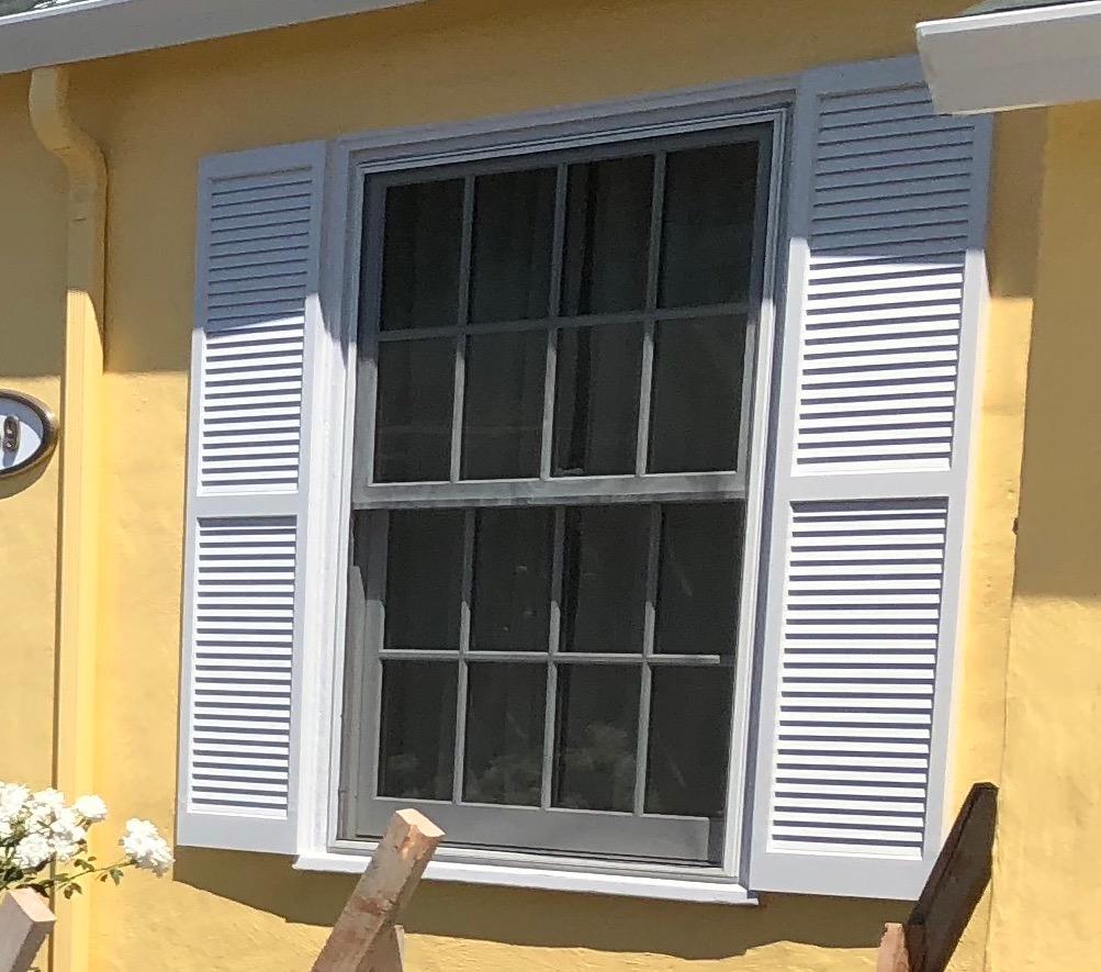 LTL Home Products SHL63 Exterior Solid Wood Louvered Window Shutters, 15